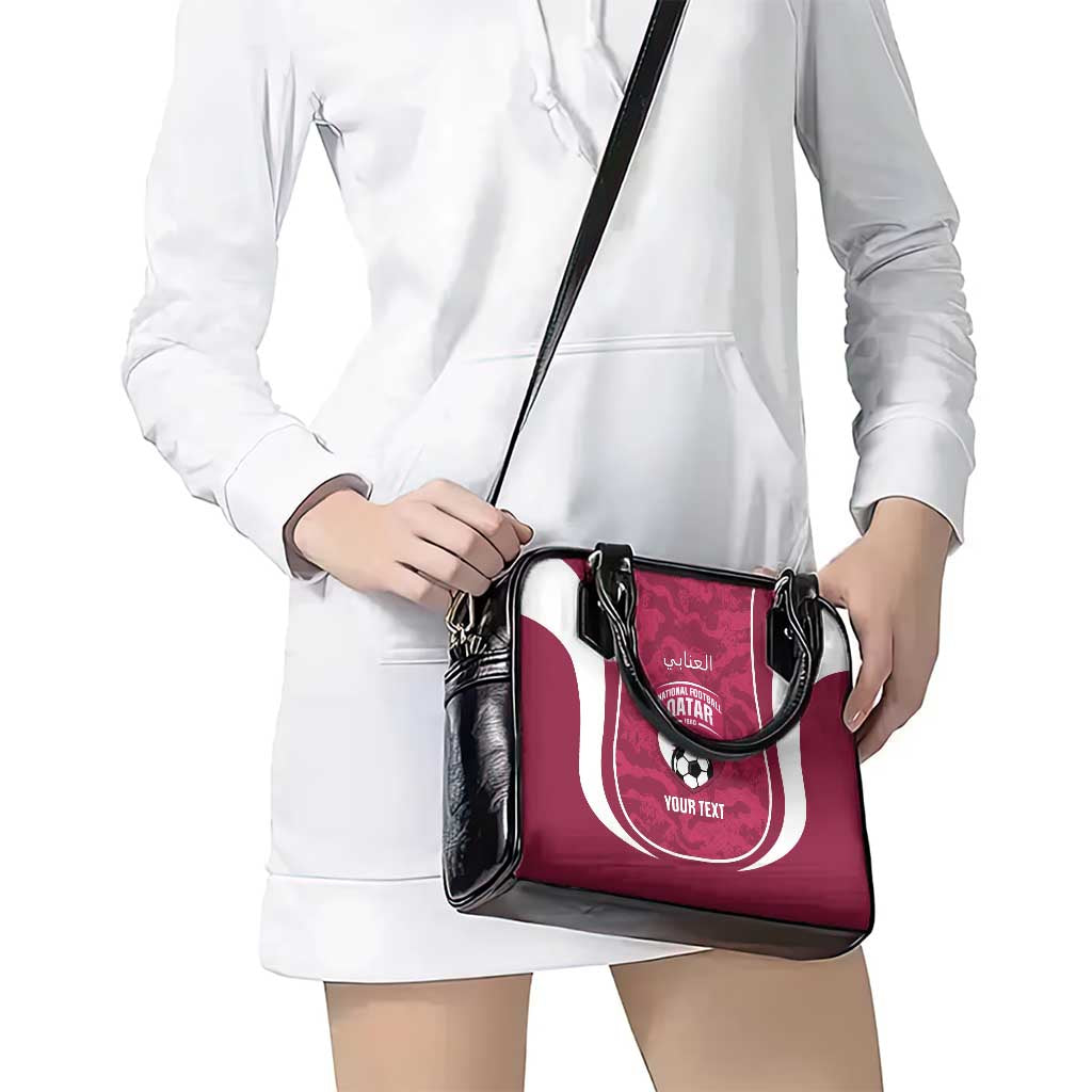 Custom Qatar Football Shoulder Handbag 2026 Come On The Maroons - Wonder Print Shop