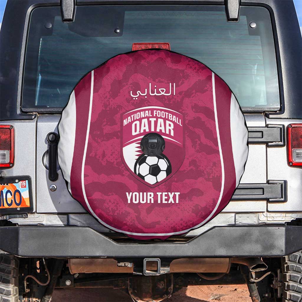 Custom Qatar Football Spare Tire Cover 2026 Come On The Maroons - Wonder Print Shop