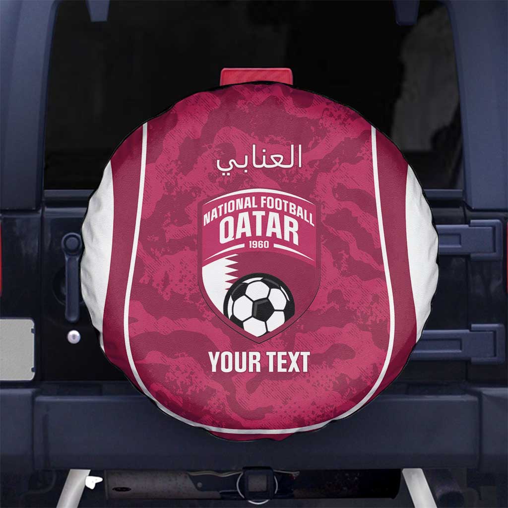 Custom Qatar Football Spare Tire Cover 2026 Come On The Maroons - Wonder Print Shop