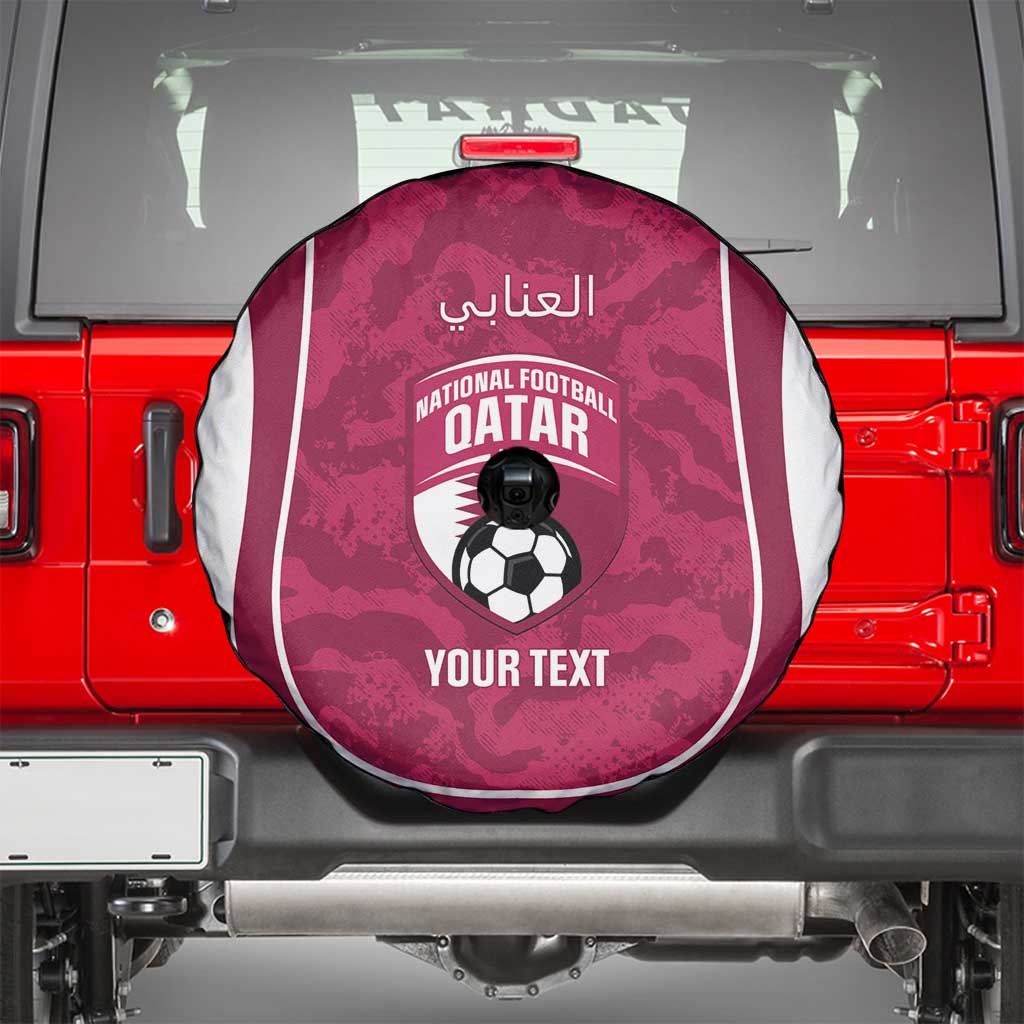Custom Qatar Football Spare Tire Cover 2026 Come On The Maroons - Wonder Print Shop