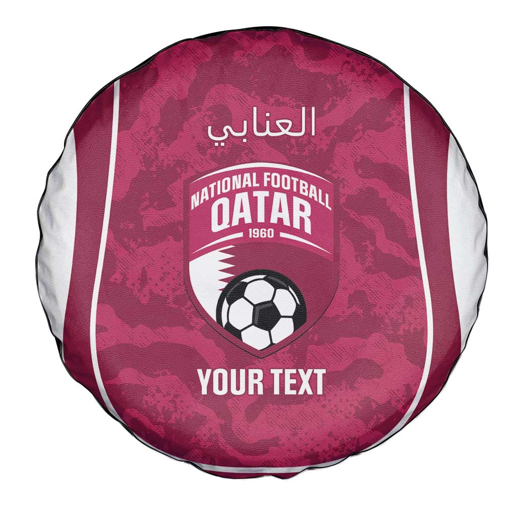 Custom Qatar Football Spare Tire Cover 2026 Come On The Maroons - Wonder Print Shop