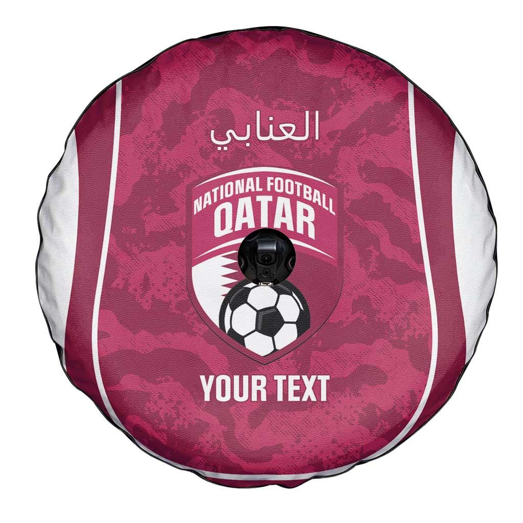 Custom Qatar Football Spare Tire Cover 2026 Come On The Maroons - Wonder Print Shop