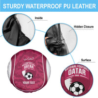 Custom Qatar Football Spare Tire Cover 2026 Come On The Maroons - Wonder Print Shop