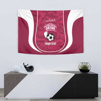 Custom Qatar Football Tapestry 2026 Come On The Maroons - Wonder Print Shop