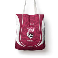 Custom Qatar Football Tote Bag 2026 Come On The Maroons - Wonder Print Shop