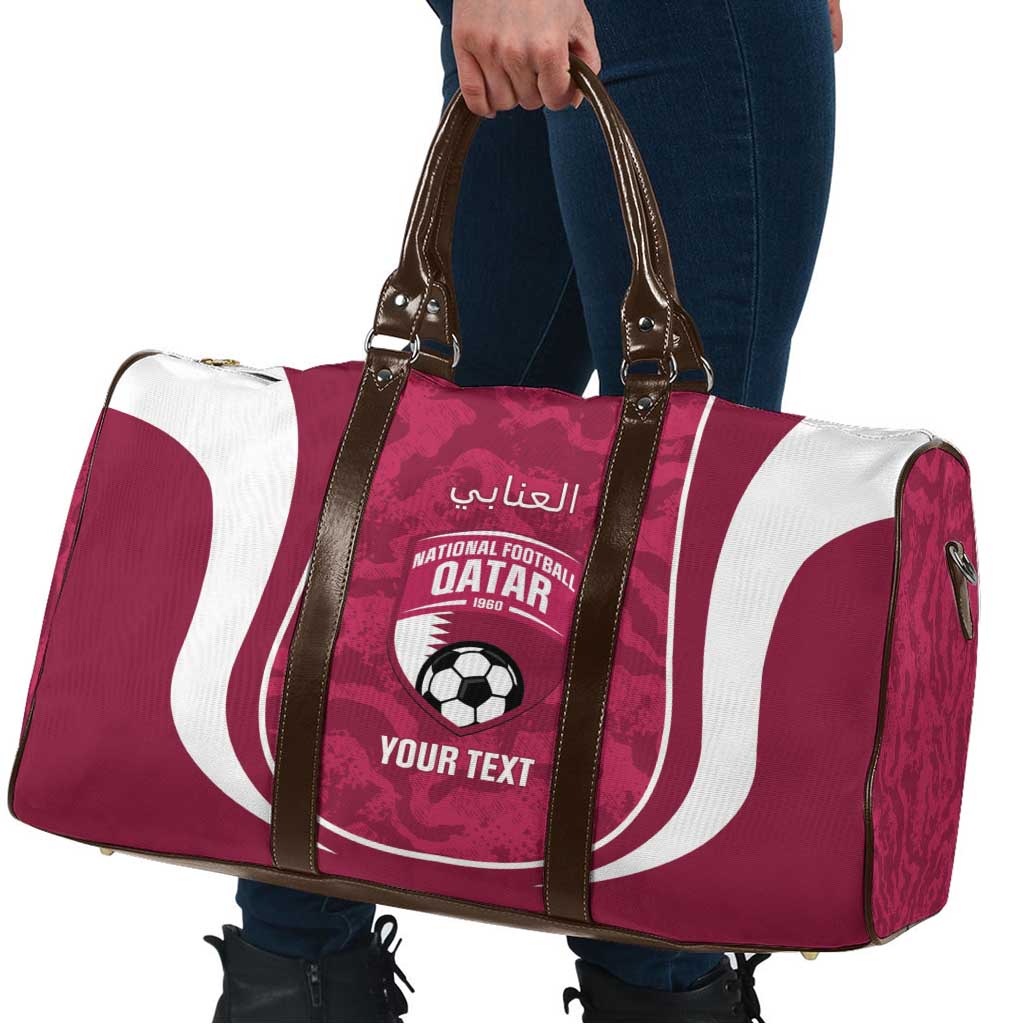 Custom Qatar Football Travel Bag 2026 Come On The Maroons - Wonder Print Shop