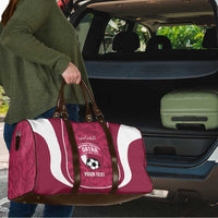 Custom Qatar Football Travel Bag 2026 Come On The Maroons - Wonder Print Shop