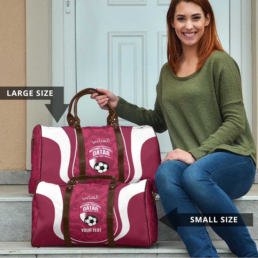Custom Qatar Football Travel Bag 2026 Come On The Maroons - Wonder Print Shop