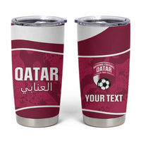 Custom Qatar Football Tumbler Cup 2026 Come On The Maroons - Wonder Print Shop