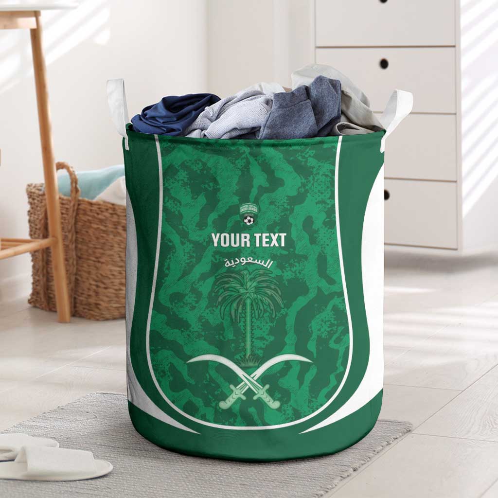 Custom Saudi Arabia Football Laundry Basket 2026 Come On Arabian Falcons - Wonder Print Shop