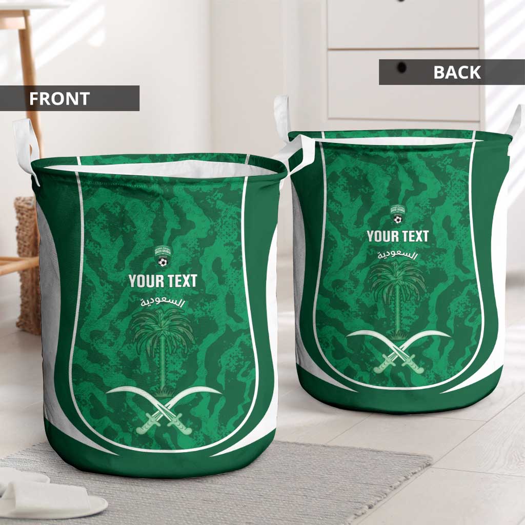 Custom Saudi Arabia Football Laundry Basket 2026 Come On Arabian Falcons - Wonder Print Shop