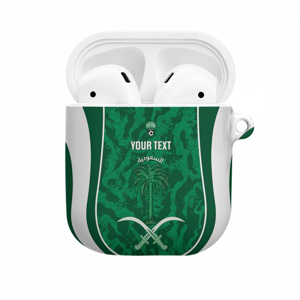 Custom Saudi Arabia Football AirPods Case 2026 Come On Arabian Falcons - Wonder Print Shop