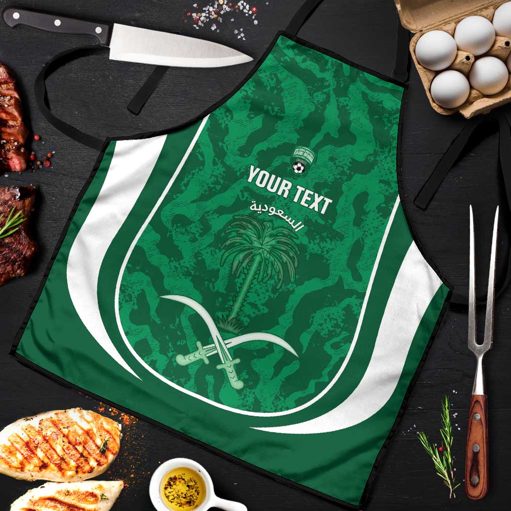 Custom Saudi Arabia Football Apron 2026 Come On Arabian Falcons - Wonder Print Shop