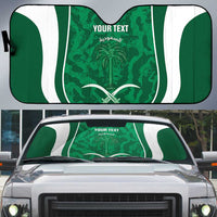Custom Saudi Arabia Football Auto Sun Shade 2026 Come On Arabian Falcons - Wonder Print Shop