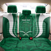 Custom Saudi Arabia Football Back Car Seat Cover 2026 Come On Arabian Falcons - Wonder Print Shop