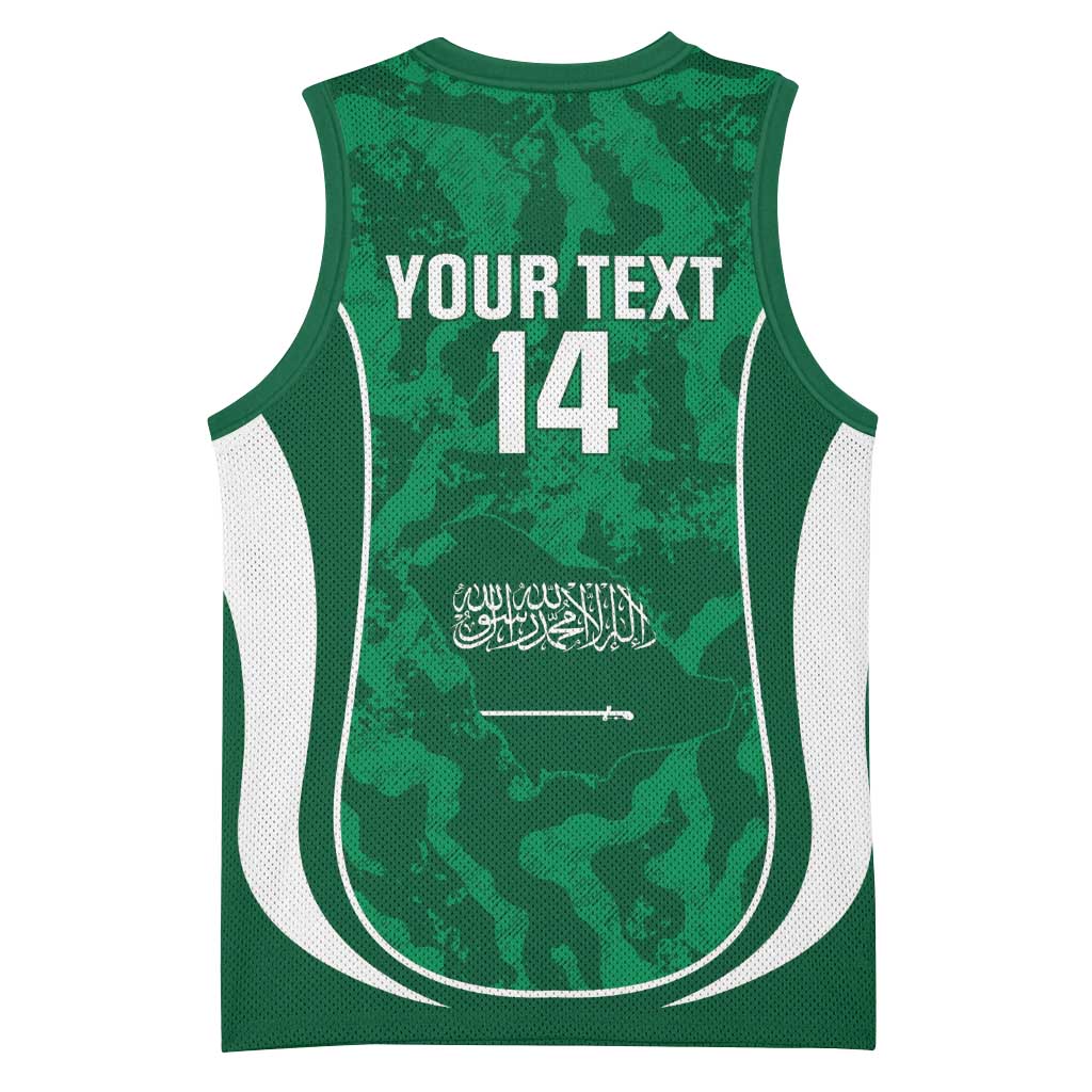 Custom Saudi Arabia Football Basketball Jersey 2026 Come On Arabian Falcons - Wonder Print Shop