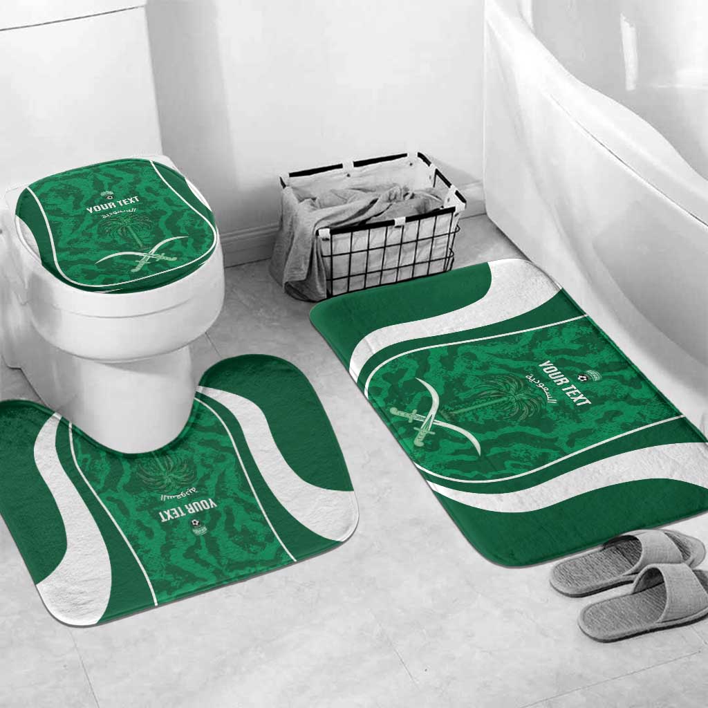 Custom Saudi Arabia Football Bathroom Set 2026 Come On Arabian Falcons - Wonder Print Shop