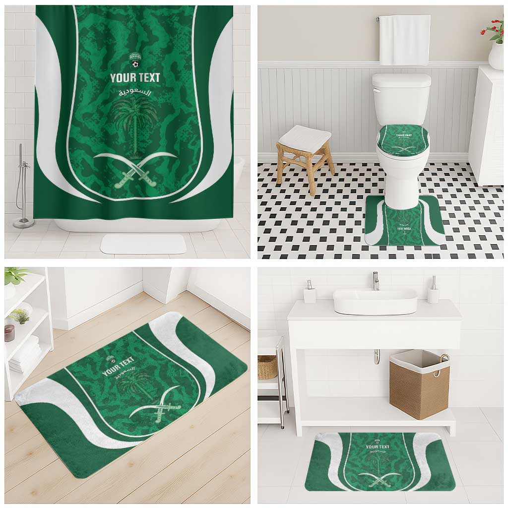 Custom Saudi Arabia Football Bathroom Set 2026 Come On Arabian Falcons - Wonder Print Shop