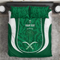 Custom Saudi Arabia Football Bedding Set 2026 Come On Arabian Falcons - Wonder Print Shop