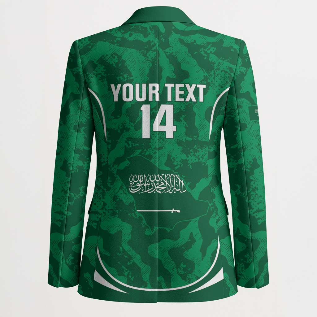Custom Saudi Arabia Football Blazer 2026 Come On Arabian Falcons - Wonder Print Shop
