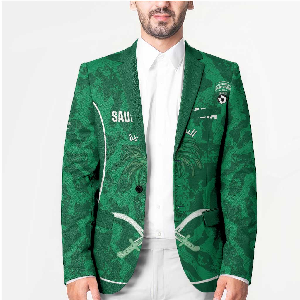 Custom Saudi Arabia Football Blazer 2026 Come On Arabian Falcons - Wonder Print Shop