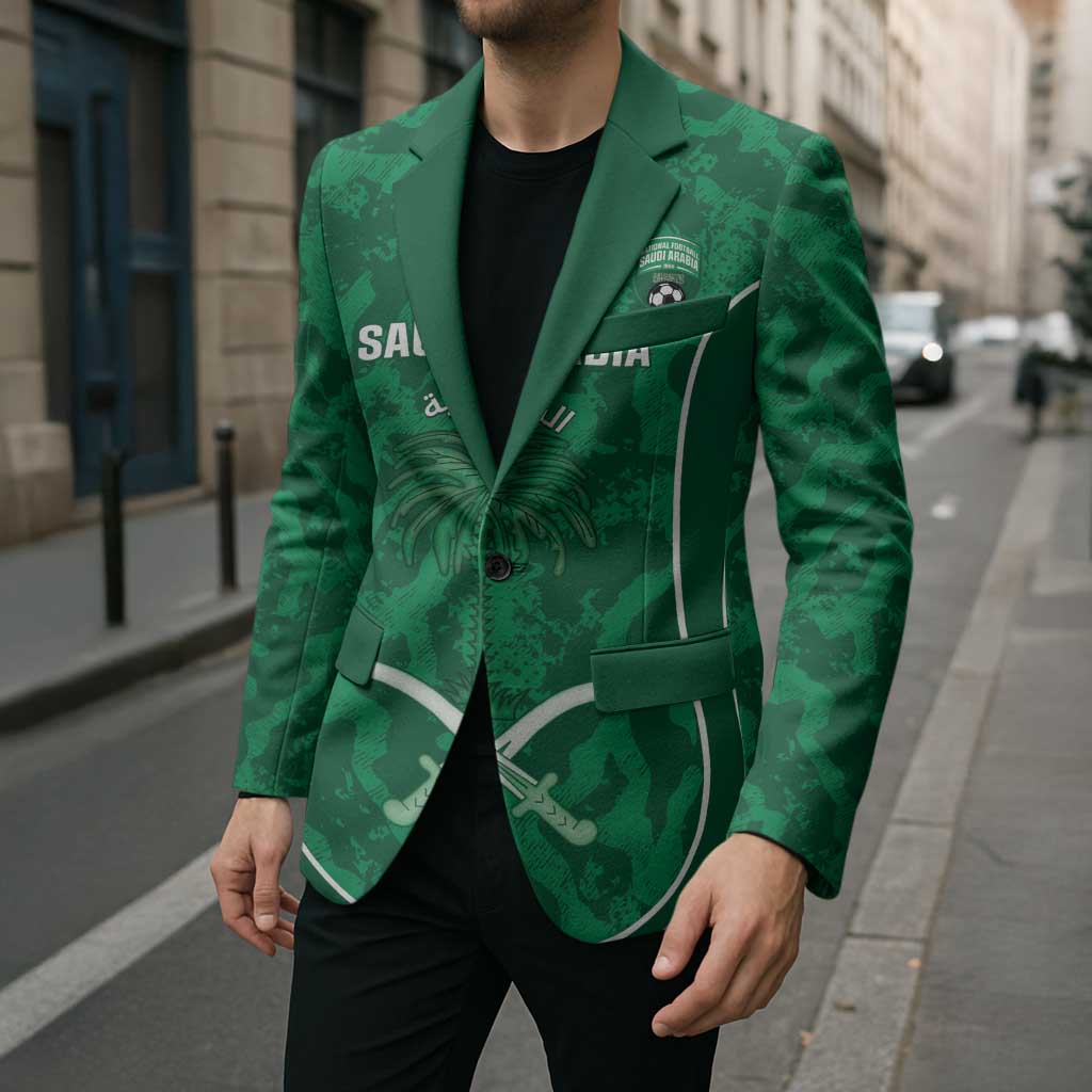 Custom Saudi Arabia Football Blazer 2026 Come On Arabian Falcons - Wonder Print Shop