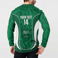 Custom Saudi Arabia Football Button Sweatshirt 2026 Come On Arabian Falcons - Wonder Print Shop