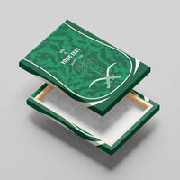 Custom Saudi Arabia Football Canvas Wall Art 2026 Come On Arabian Falcons - Wonder Print Shop