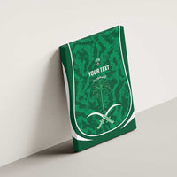 Custom Saudi Arabia Football Canvas Wall Art 2026 Come On Arabian Falcons - Wonder Print Shop