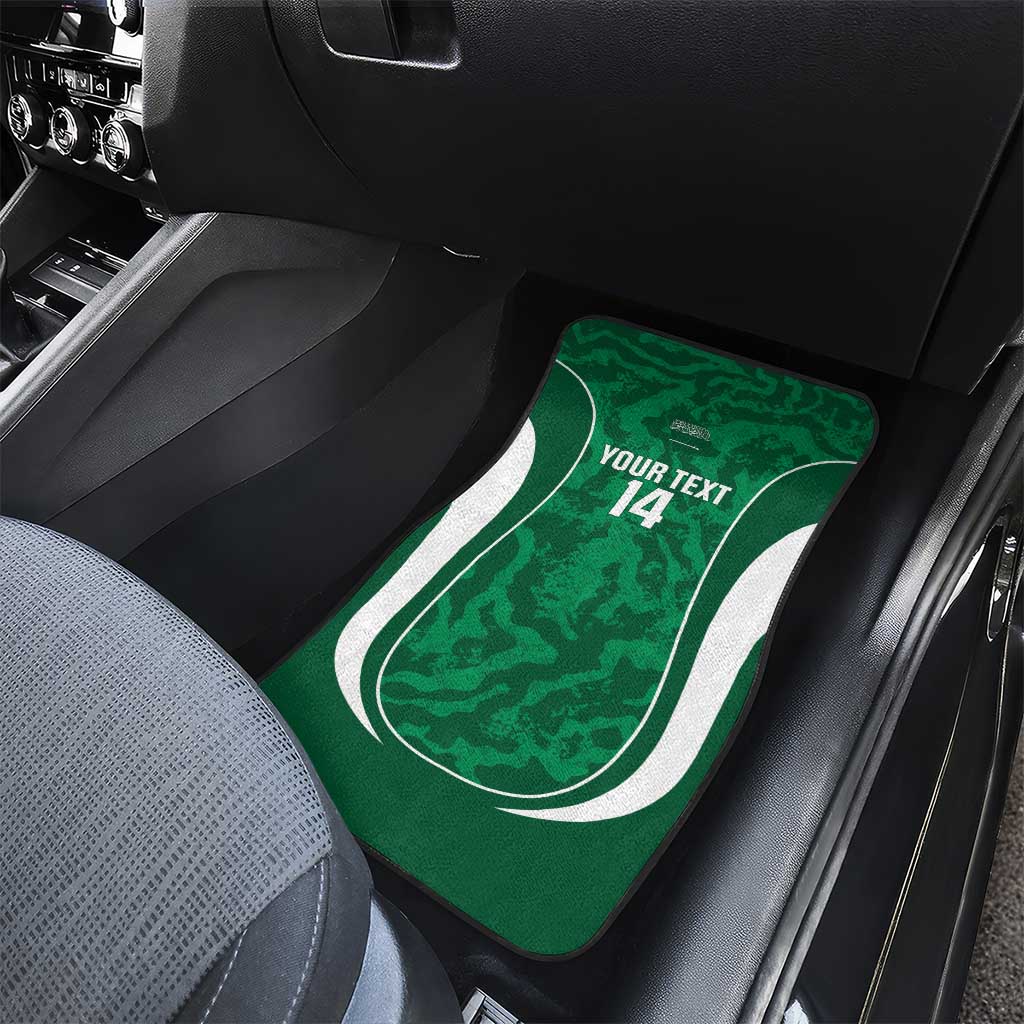 Custom Saudi Arabia Football Car Mats 2026 Come On Arabian Falcons - Wonder Print Shop