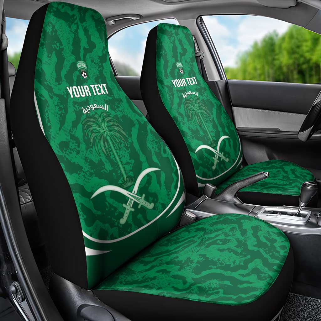 Custom Saudi Arabia Football Car Seat Cover 2026 Come On Arabian Falcons - Wonder Print Shop