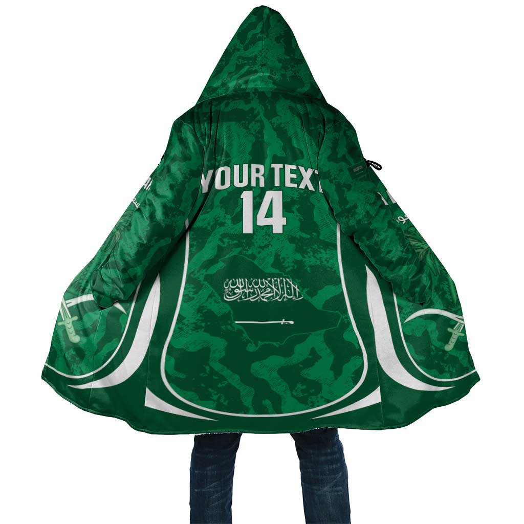 Custom Saudi Arabia Football Cloak 2026 Come On Arabian Falcons - Wonder Print Shop