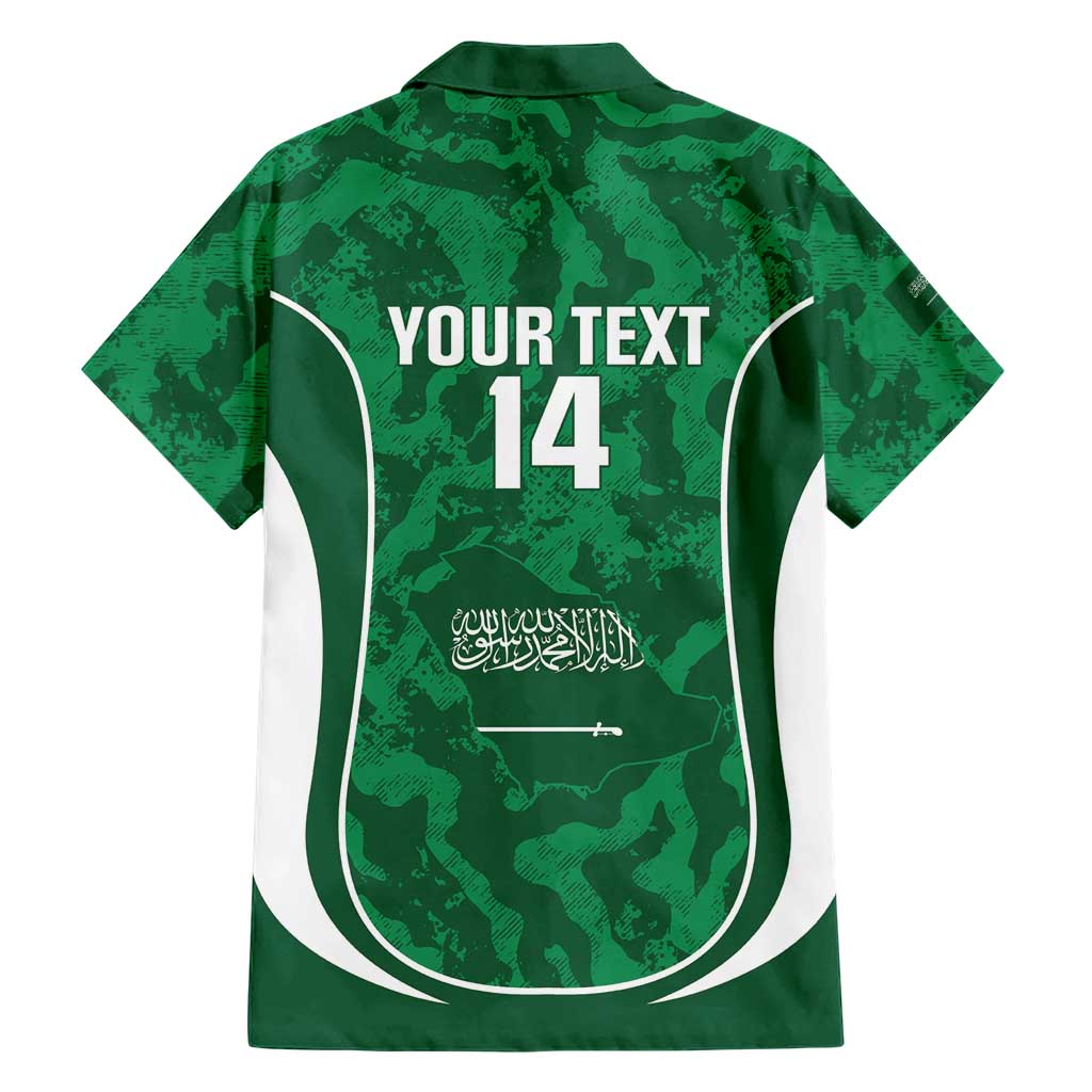 Custom Saudi Arabia Football Family Matching Off Shoulder Maxi Dress and Hawaiian Shirt 2026 Come On Arabian Falcons - Wonder Print Shop