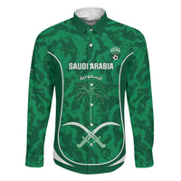 Custom Saudi Arabia Football Family Matching Off Shoulder Maxi Dress and Hawaiian Shirt 2026 Come On Arabian Falcons - Wonder Print Shop
