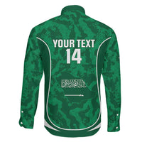 Custom Saudi Arabia Football Family Matching Off Shoulder Maxi Dress and Hawaiian Shirt 2026 Come On Arabian Falcons - Wonder Print Shop