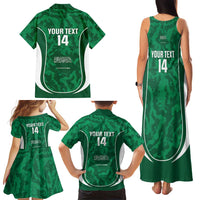 Custom Saudi Arabia Football Family Matching Tank Maxi Dress and Hawaiian Shirt 2026 Come On Arabian Falcons - Wonder Print Shop