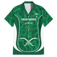 Custom Saudi Arabia Football Family Matching Tank Maxi Dress and Hawaiian Shirt 2026 Come On Arabian Falcons - Wonder Print Shop