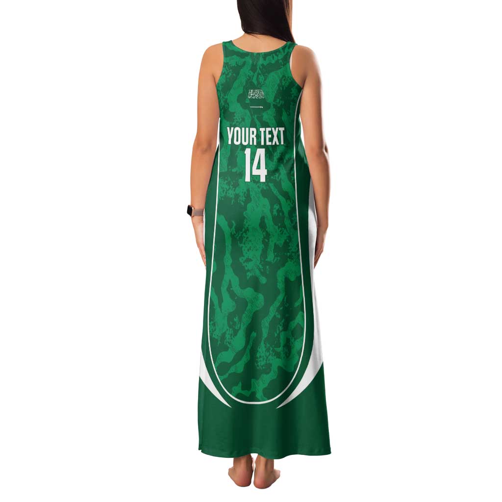 Custom Saudi Arabia Football Family Matching Tank Maxi Dress and Hawaiian Shirt 2026 Come On Arabian Falcons - Wonder Print Shop