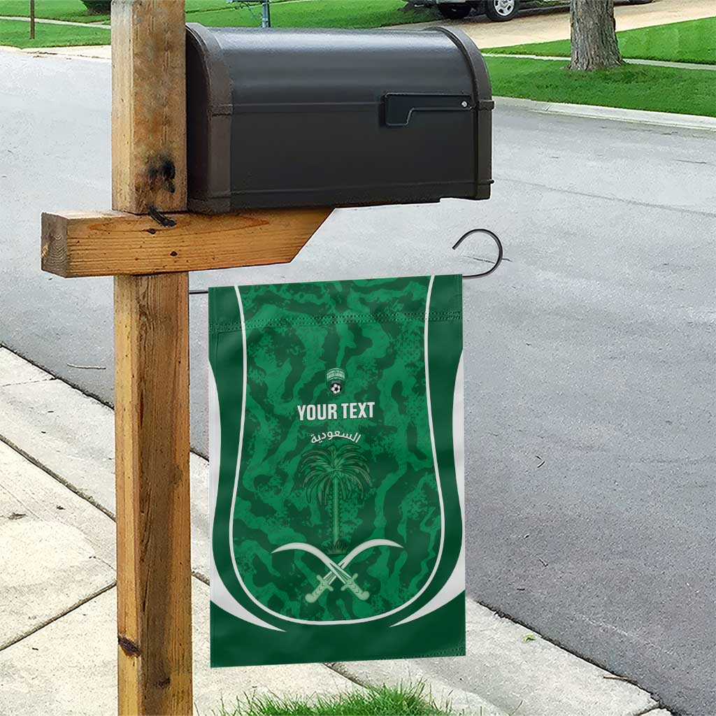 Custom Saudi Arabia Football Garden Flag 2026 Come On Arabian Falcons - Wonder Print Shop