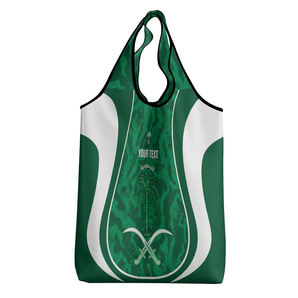 Custom Saudi Arabia Football Grocery Bag 2026 Come On Arabian Falcons - Wonder Print Shop