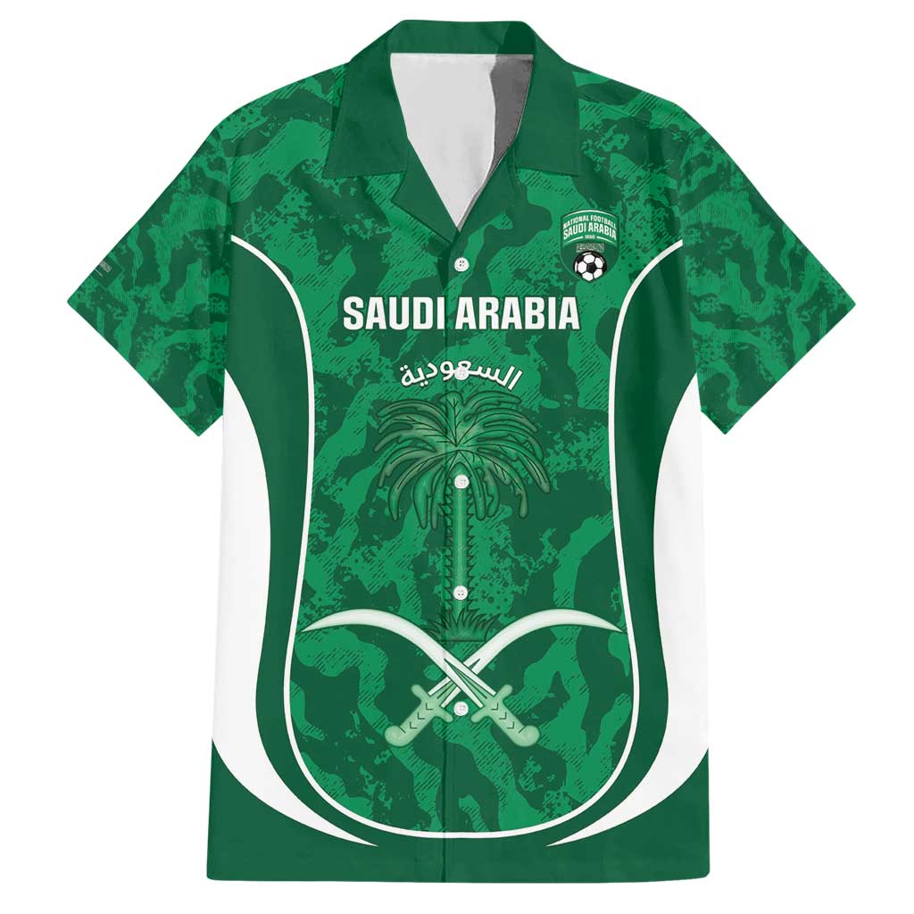 Custom Saudi Arabia Football Hawaiian Shirt 2026 Come On Arabian Falcons - Wonder Print Shop