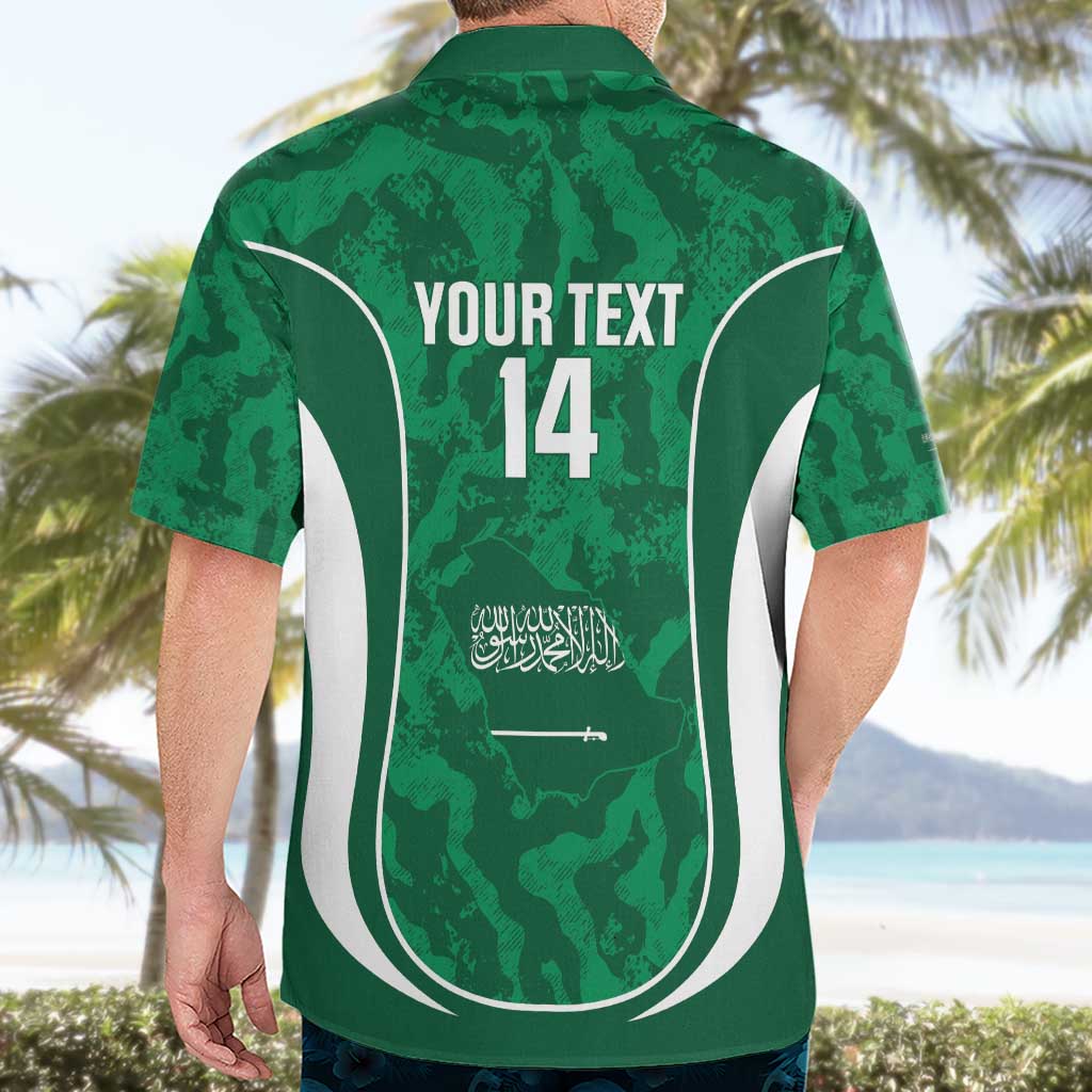 Custom Saudi Arabia Football Hawaiian Shirt 2026 Come On Arabian Falcons - Wonder Print Shop