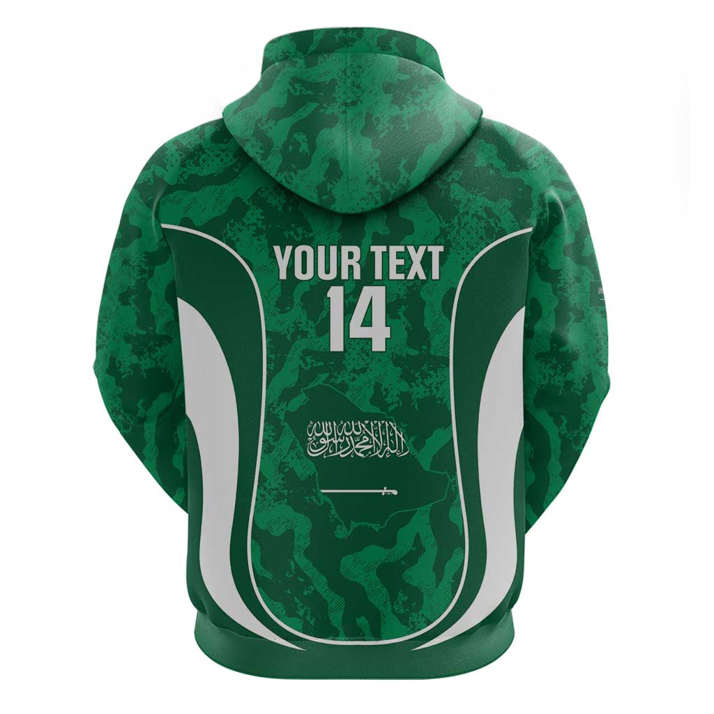 Custom Saudi Arabia Football Hoodie 2026 Come On Arabian Falcons - Wonder Print Shop