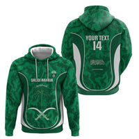 Custom Saudi Arabia Football Hoodie 2026 Come On Arabian Falcons - Wonder Print Shop