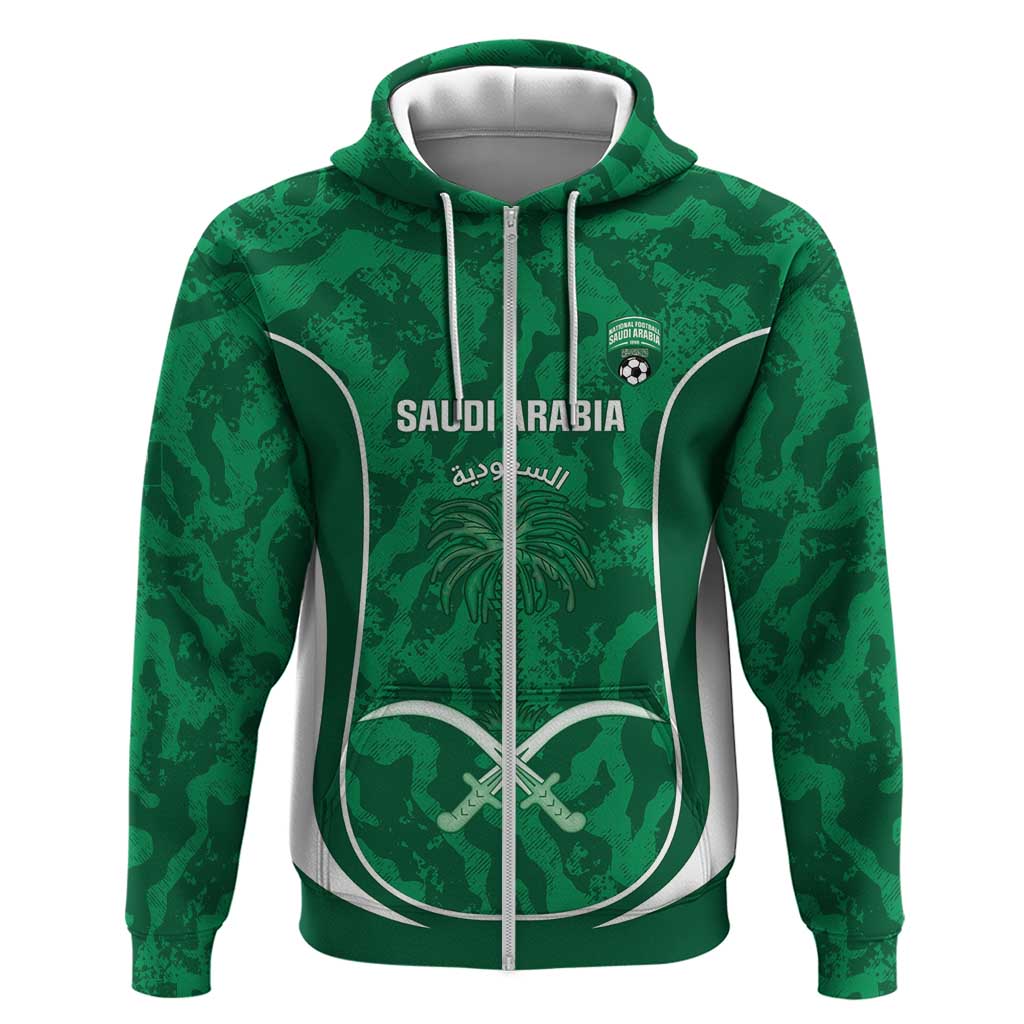 Custom Saudi Arabia Football Hoodie 2026 Come On Arabian Falcons - Wonder Print Shop