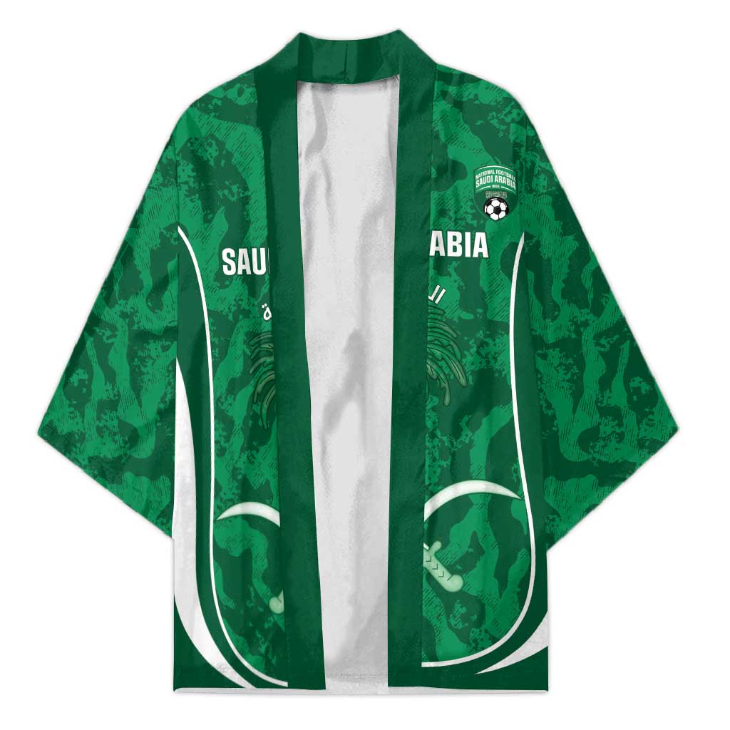 Custom Saudi Arabia Football Kimono 2026 Come On Arabian Falcons - Wonder Print Shop
