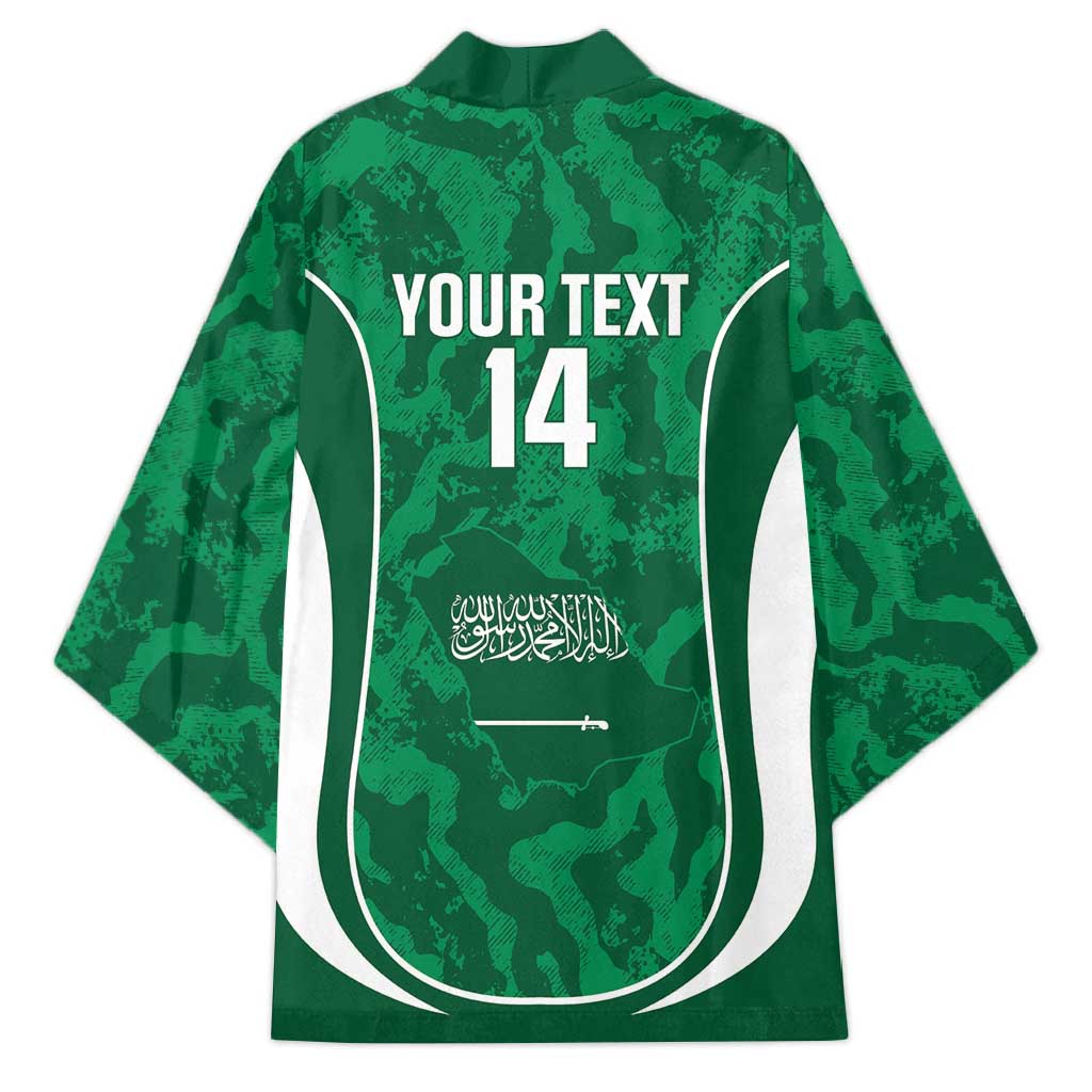 Custom Saudi Arabia Football Kimono 2026 Come On Arabian Falcons - Wonder Print Shop