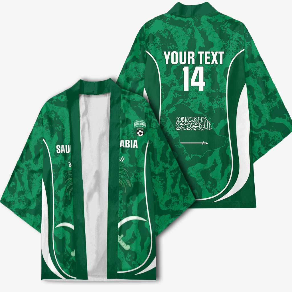 Custom Saudi Arabia Football Kimono 2026 Come On Arabian Falcons - Wonder Print Shop
