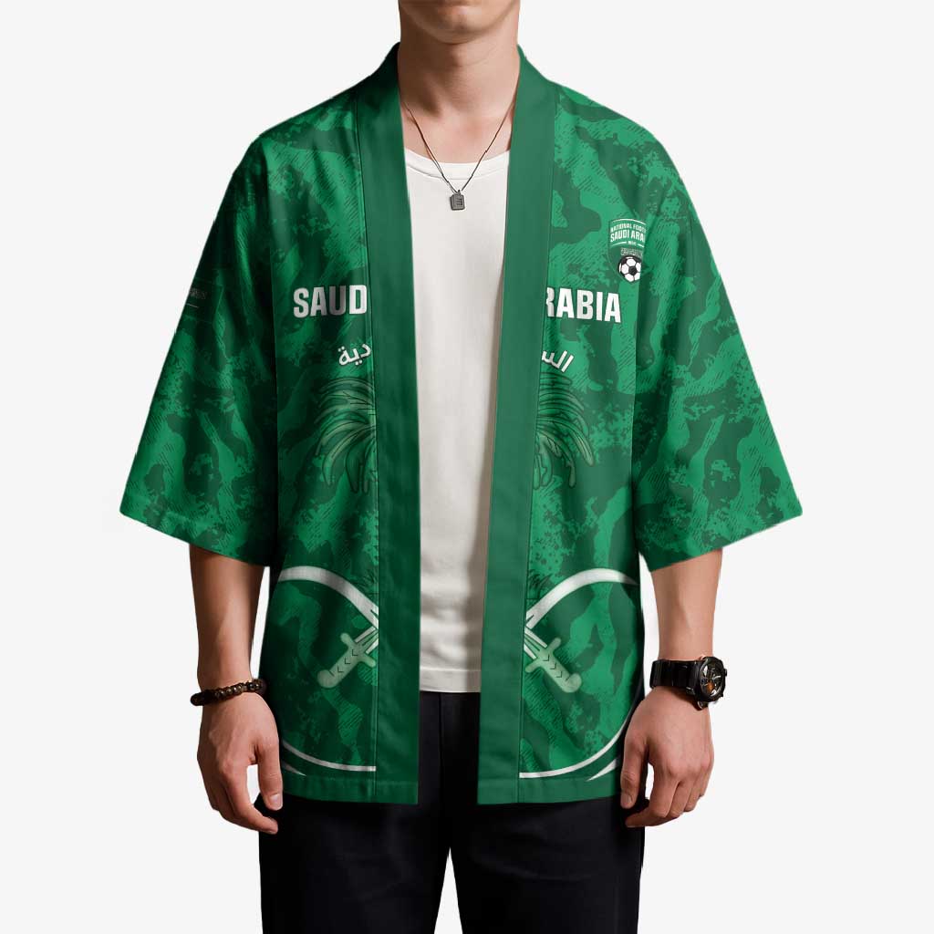 Custom Saudi Arabia Football Kimono 2026 Come On Arabian Falcons - Wonder Print Shop