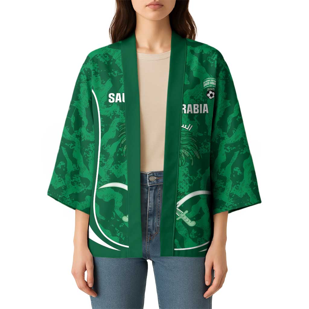 Custom Saudi Arabia Football Kimono 2026 Come On Arabian Falcons - Wonder Print Shop